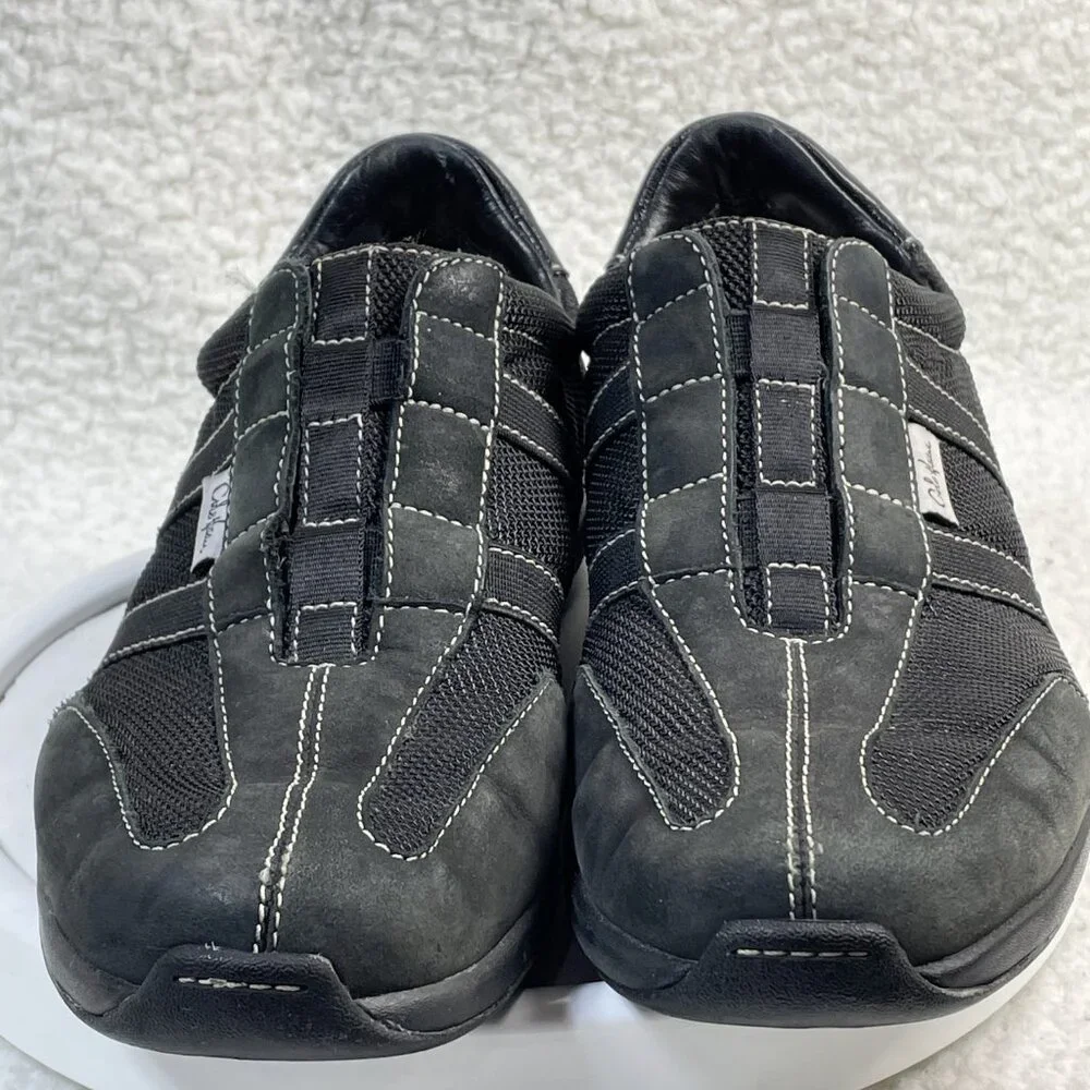 Cole Haan Sneakers Womens Size 7B Black Nike Air Soles Slip On Comfort Shoes